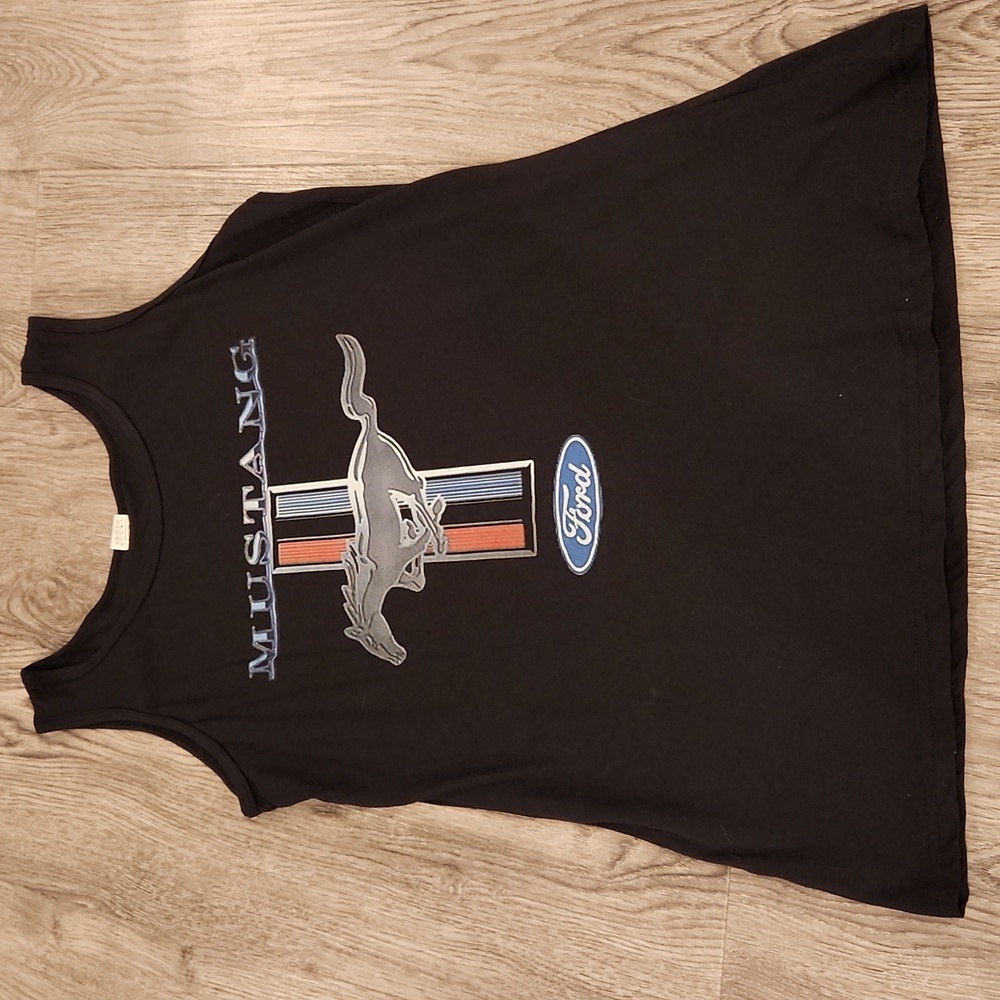Ford Mustang Tank Top Black Size XL